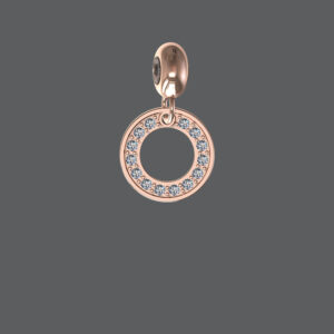 Petite Diamond Circle Charm