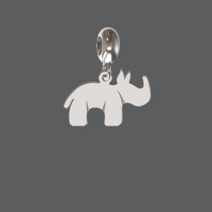 African Rhino Charm