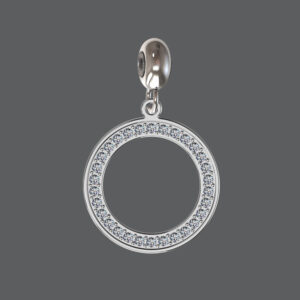 Diamond Circle of Life Charm
