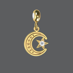 Crescent & Star Charm