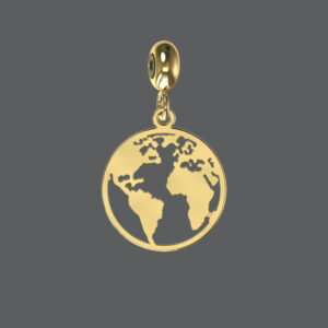 World Map Charm