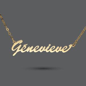 9k Gold Large Name Necklace