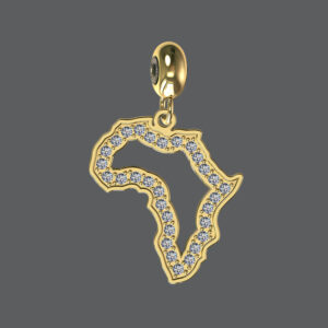 Diamond Africa Charm