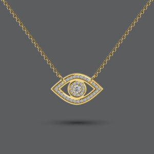 Diamond Evil Eye Necklace