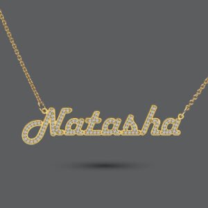 Full Diamond Name Necklace