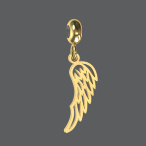 Gold Angel Wing Charm