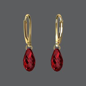 Gold Birthstone Earrings