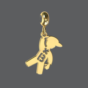 Gold Boy Initial Charm