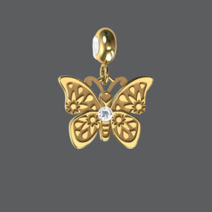 Gold Butterfly Charm