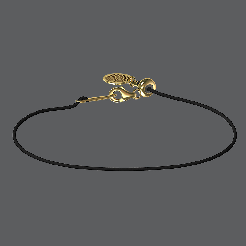 Gold Corded Charm Carrier Necklace or Bracelet