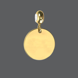 Gold Engravable Charm