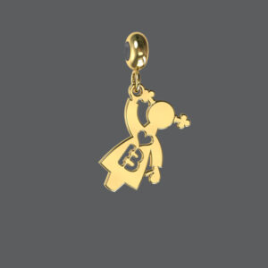 Gold Girl Initial Charm