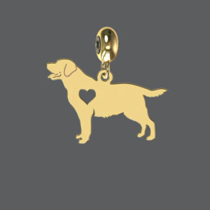 Gold Labrador Charm