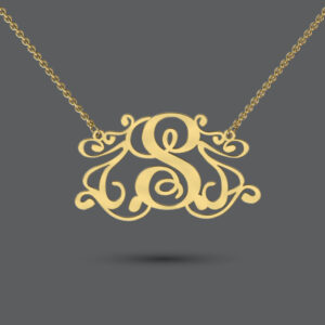Gold Monogram Necklace