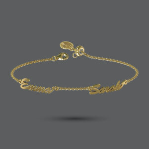 Gold Multi Name Bracelet