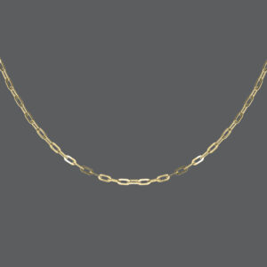 Gold Paperclip Charm Carrier Necklace or Bracelet