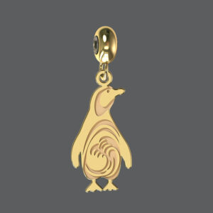 Gold Penguin Charm