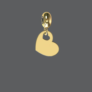 Gold Petite Heart Charm