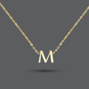 Gold Petite Initial Necklace