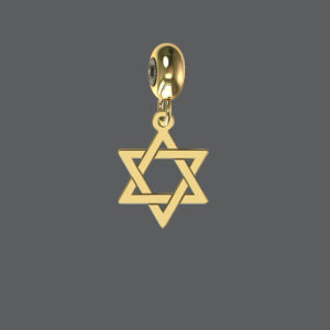 Gold Petite Star of David Charm