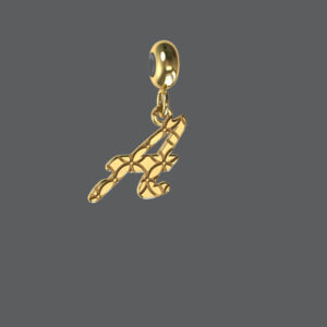 Gold Small Initial Charm