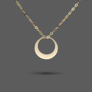 Gold Stacked Ring Necklace
