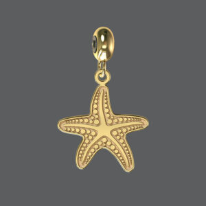 Gold Starfish Charm