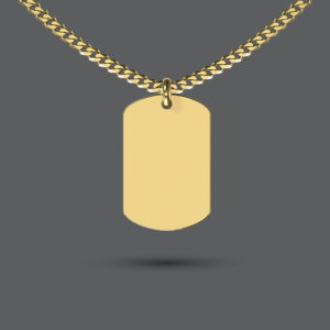 Gold Tag Necklace
