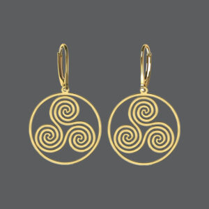 Gold Tiskelion Earrings