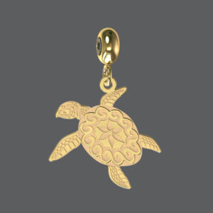Gold Turtle Charm