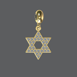 Petite Diamond Start of David Charm