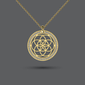 Seed of Life Diamond Necklace