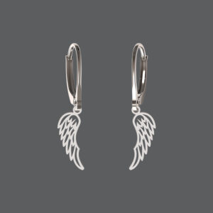 Silver Angel Wing Earrings