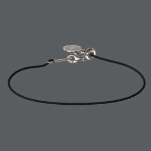 Silver Corded Charm Carrier Necklace or Bracelet