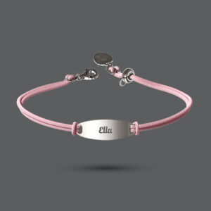 Silver ID Cord Bracelet