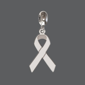 Silver Ribbon Charm