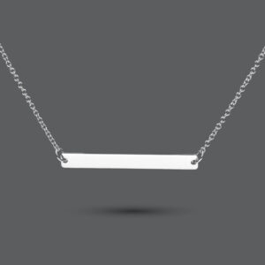 Sterling Silver Bar Necklace