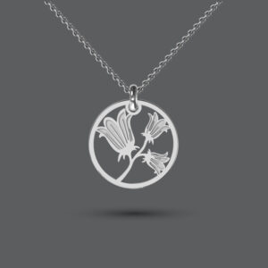 Sterling Silver Bluebell Flower Necklace