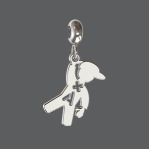 Sterling Silver Boy Initial Charm