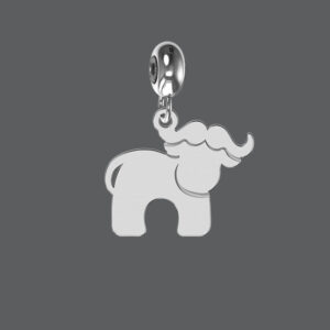 Sterling Silver Buffalo Charm