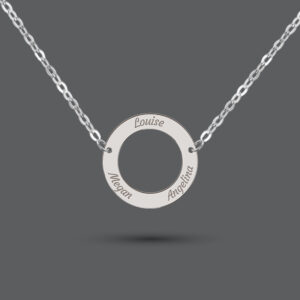 Sterling Silver Circle Necklace