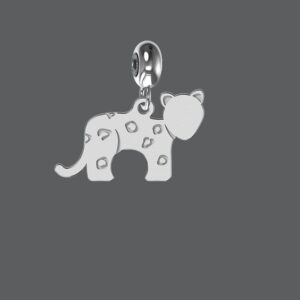 Sterling Silver Leopard Charm