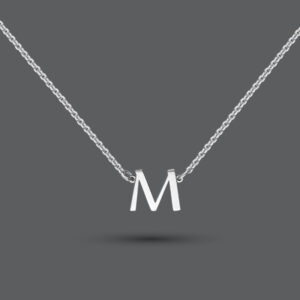 Sterling Silver Petite Initial Necklace