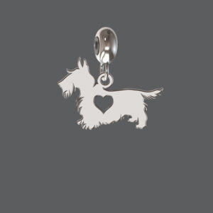 Sterling Silver Scottie Dog Charm
