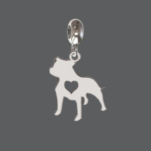 Sterling Silver Staffie Charm