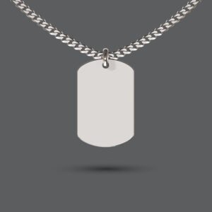 Sterling Silver Tag Necklace