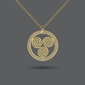 Wheel of Life Diamond Necklace